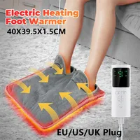 Electric Foot Heating Pad Washable Feet Warmer Heater Household Soft Plush Thermal Blanket Foot Warming Mat Home Office Bedroom