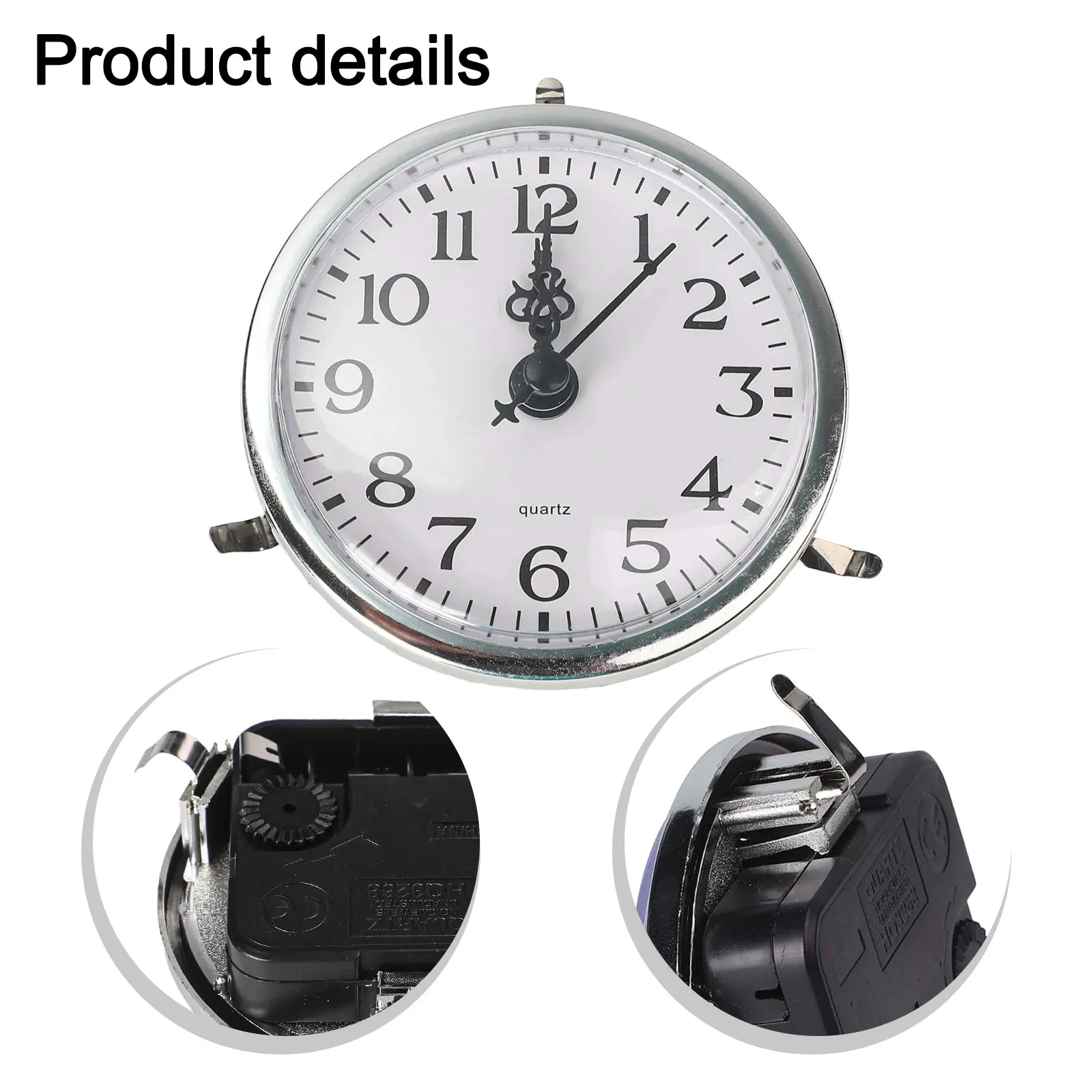 Replacement Clock Movement 80mm Quartz Powered By AA Battery Compatible With Multiple Clock Housing Types And Assembly Methods