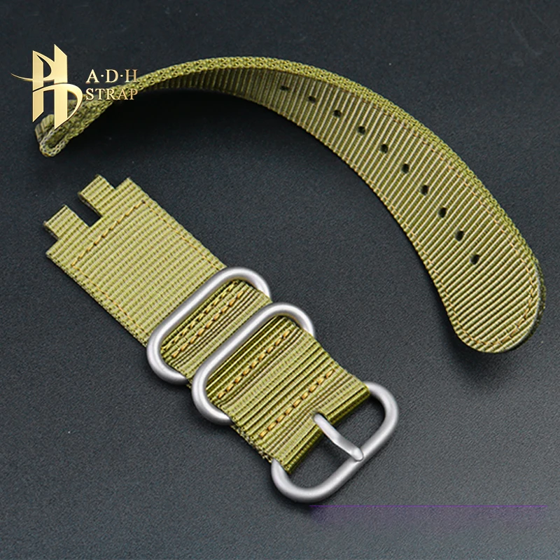 Hoge Kwaliteit Nylon Horloge Accessoires Voor Kaart Gemonteerd Casio Protrek Serie Prw3000/3100/6000/6100y Nylon Band Canvas Armband