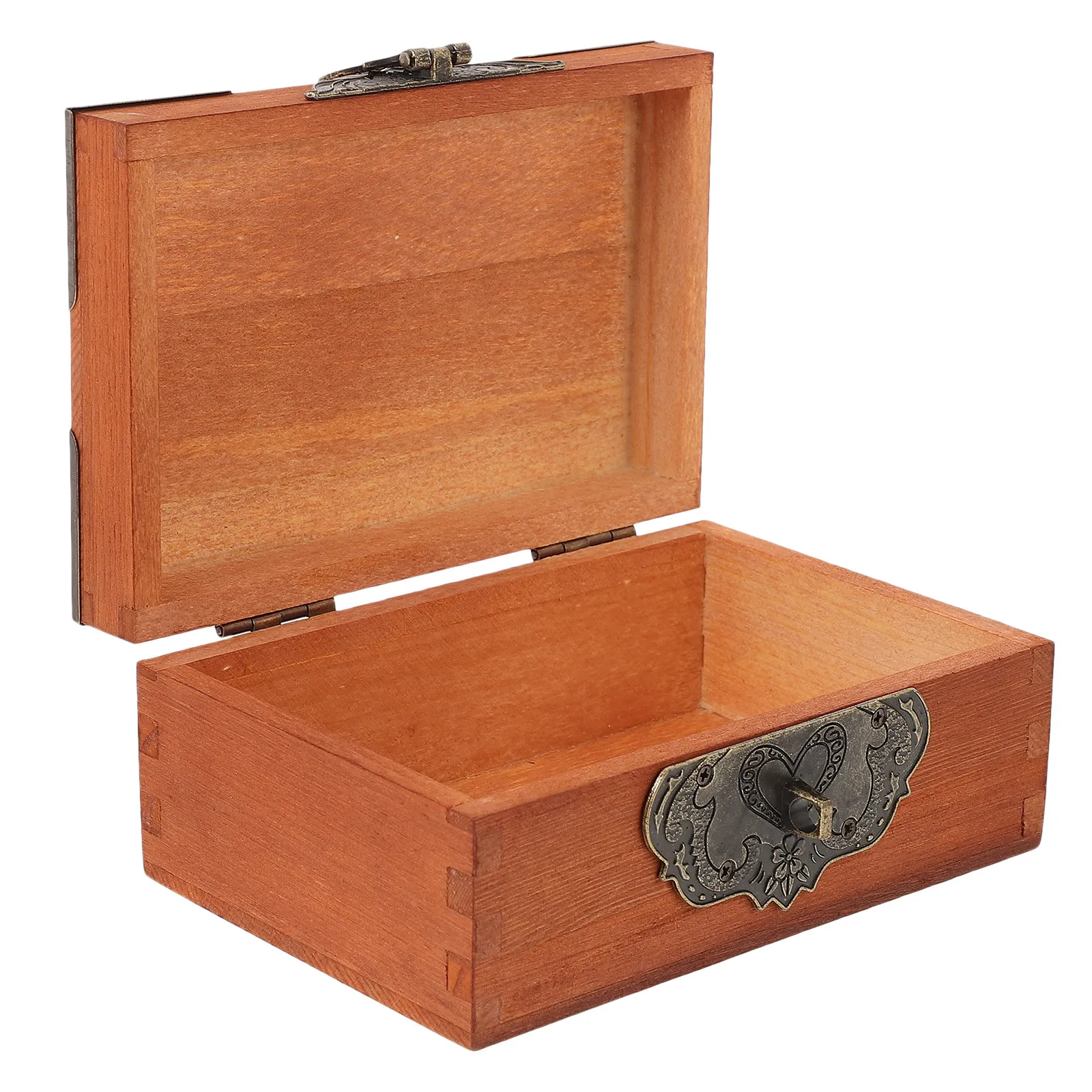 

Набор из 1 шт. винтажная шкатулка для украшений в ретро-стиле, премиум-класса, деревянный контейнер для хранения с замком для хранения секретов, декоративное настольное украшение, подарочная коробка