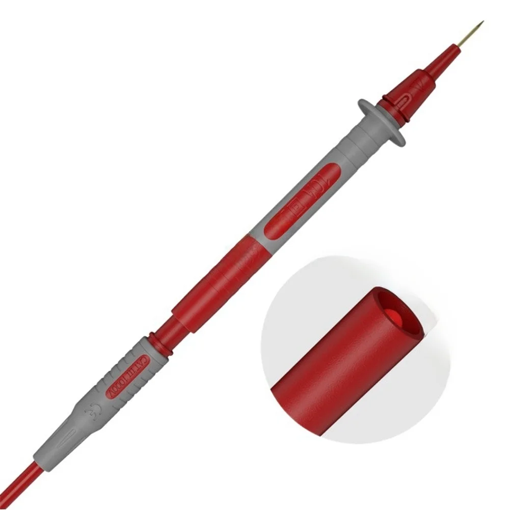 Copper Test Wire with 90 Degree 4mm Banana Connectors for Multimeter and Electrical Testing Equipment CATIII 1000V Rated
