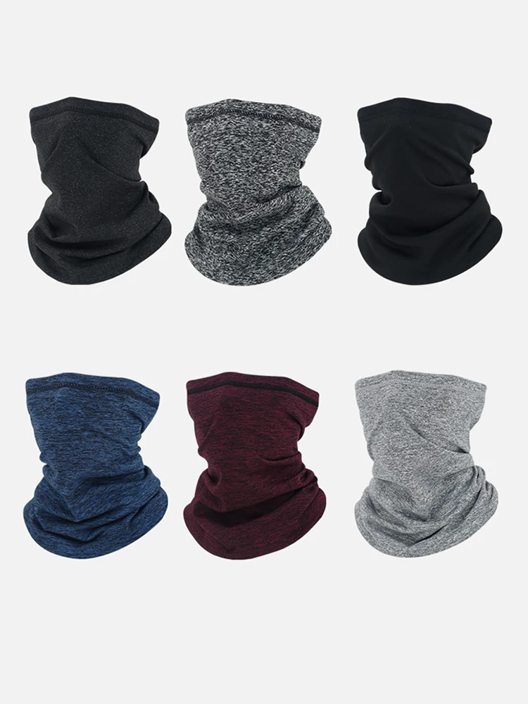 AliExpress NONE Neck Warmer Autumn Winter Cycling Outdoor Hiking Face Mask Men Women Soft Sport Couriers Thick Fleece Warm Skiing Neck Cover