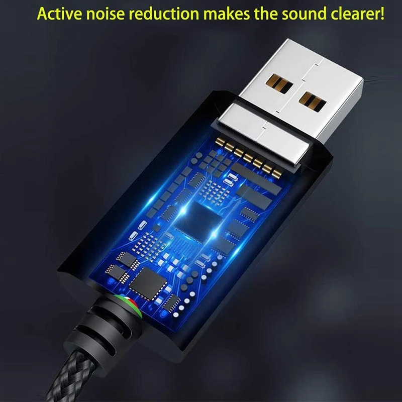2X USB To 3.5Mm Headphone And Microphone Jack Audio Adapter With 3.5Mm Combo Aux Stereo Converter For Headset Mac PS4 PC