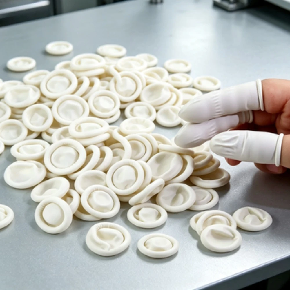 20/100PCS Anti-static Latex Finger Cots, Non-slip Disposable Rubber Fingertip Protectors Industrial Finger Sleeves