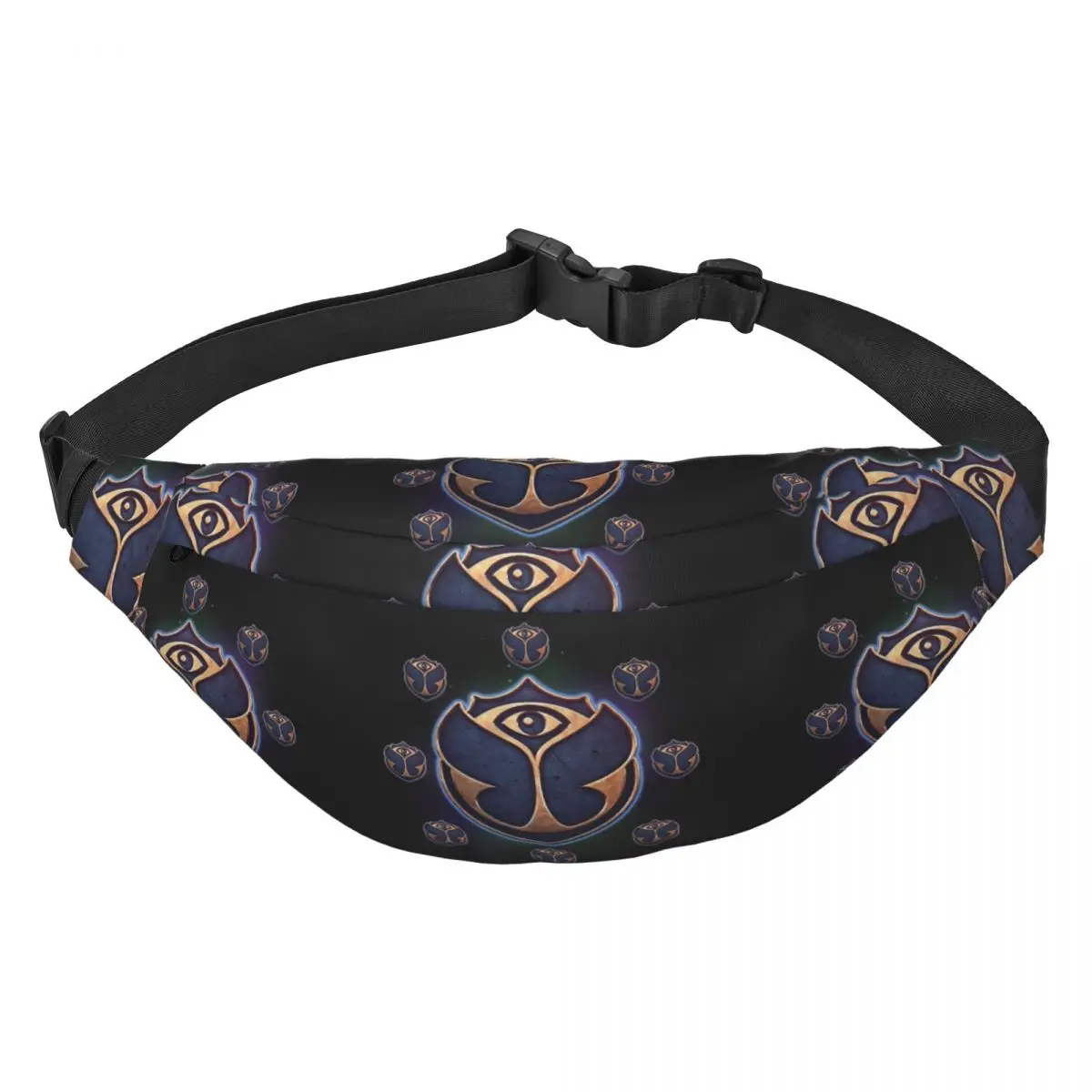 Tomorrowland Fanny Pack Belgian Electronic Dance Music Festival Sling Crossbody Waist Bag for Camping Biking Phone Money Pouch