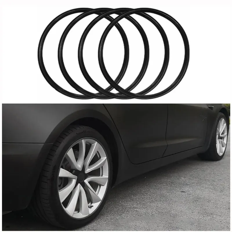 4PCS HubCap Patch Automotive Alloy Wheel Protector Ring Anti-Scratch R15 R16 R17 R18 R19 R20 R21 R22 Full Rim Cover Accessories