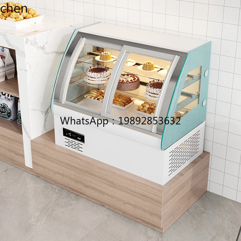 Vetrina per torte, frutta, gastronomia, dessert, verdura fredda, refrigerata, porta d'ingresso del desktop