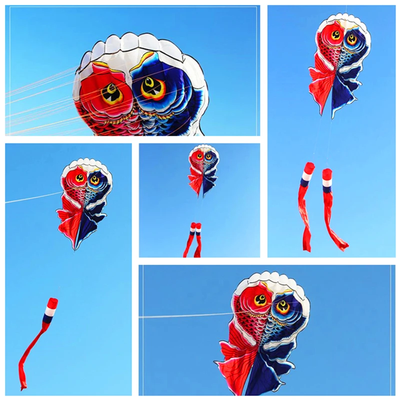 free shipping fish kite flying soft kite for adults inflatable kites windsocks kite professional wind kites acrobatic kite fun