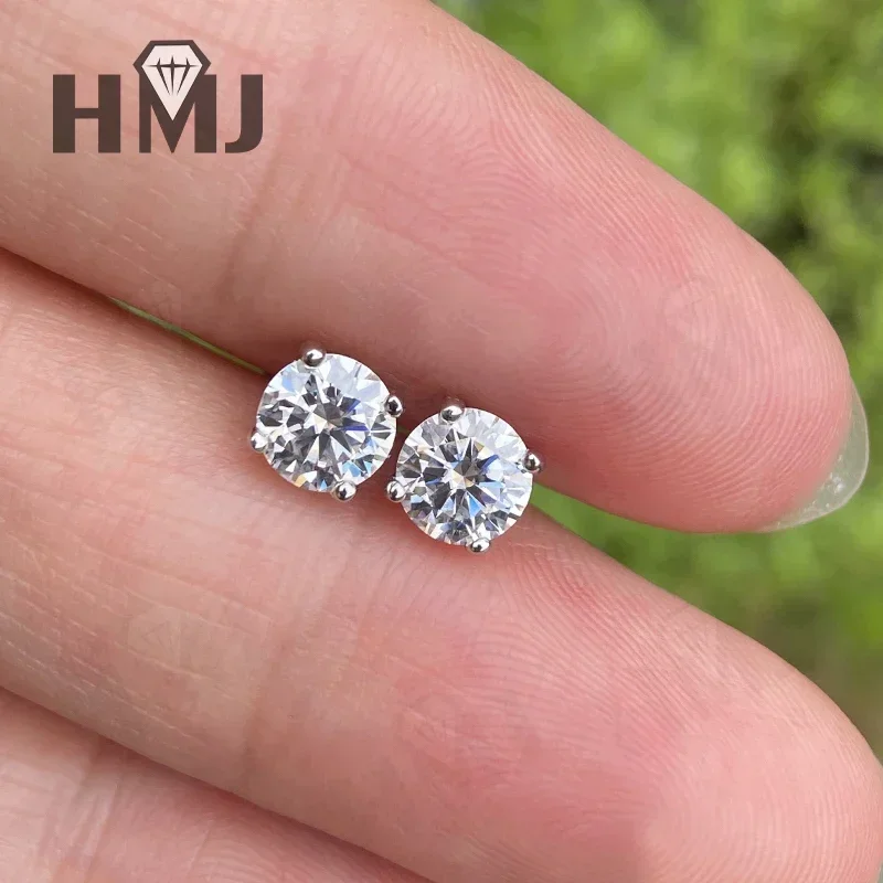 

IGI D Color Lab Diamond HPHT Stud Earrings 9k14k 18k White Gold Sparkling Fine Jewelry Earrings for Women Jewelry Best Gift