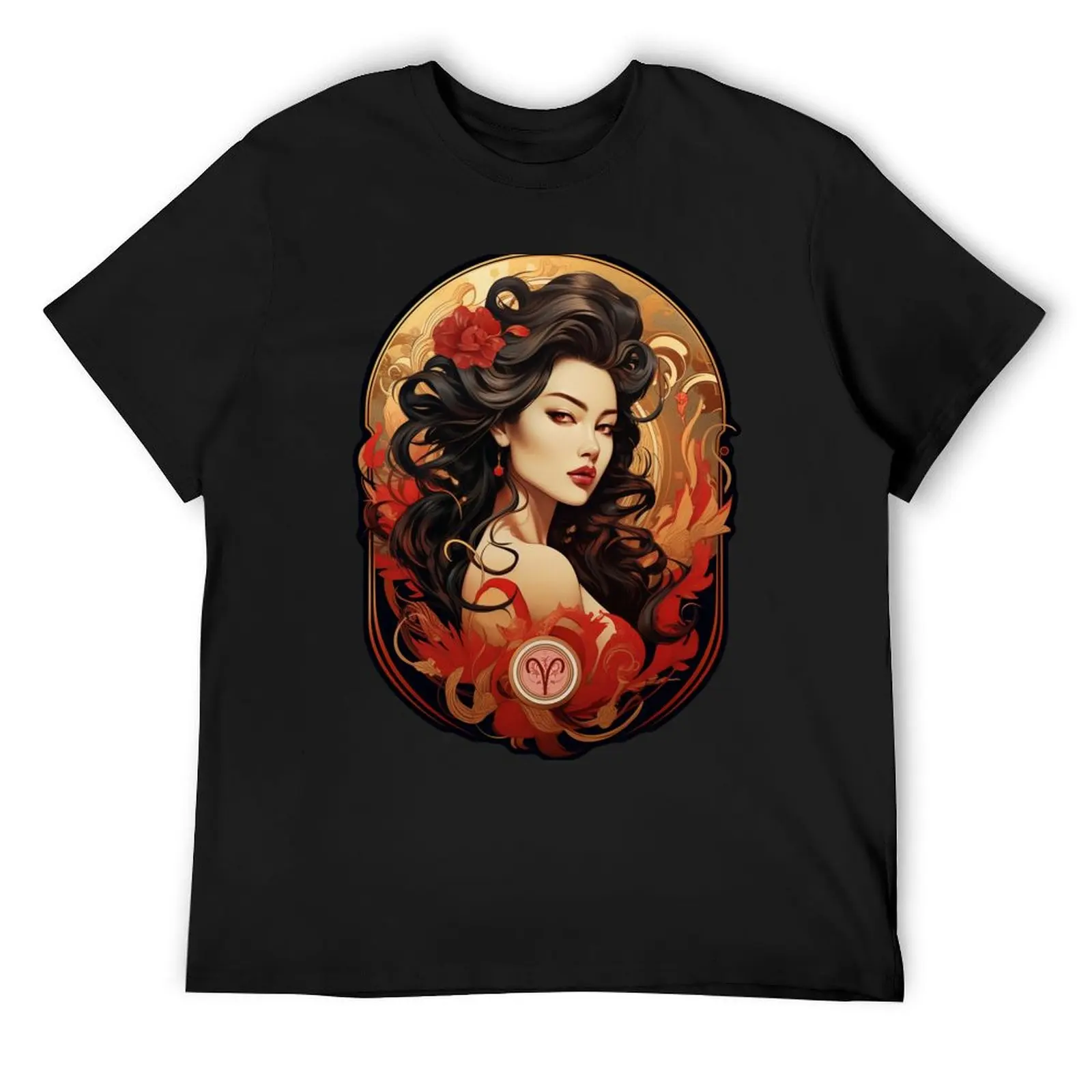 Aries - Art Nouveau Beauty T-Shirt blanks vintage clothes men clothes