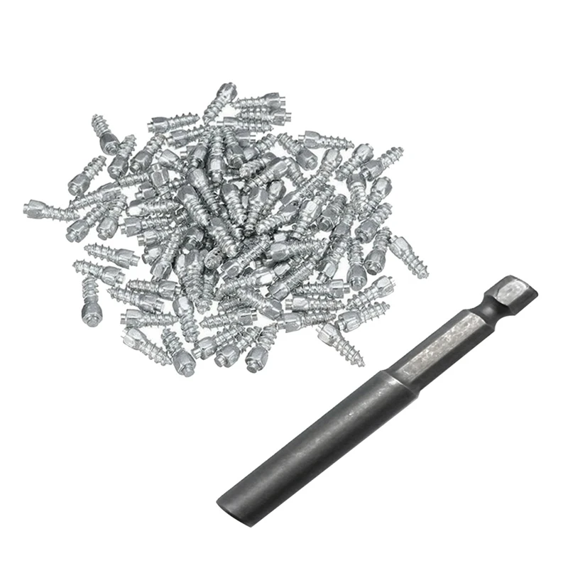 

400PCS 9Mm Tire Studs Carbide Screw Spikes Anti-Slip Anti-Ice For Car/SUV/ATV/UTV With Installation Tool Car Tire Stud