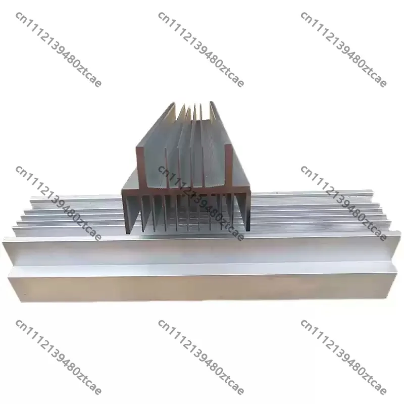 2U Aluminum Plate Heat Sink, Aluminum Profile High Power Thermal Radiator for Audio Amplifier and Power Supply Electronic Parts