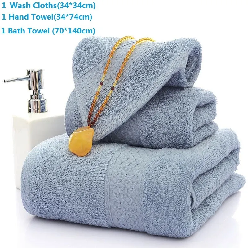 Ensemble de serviettes de bain en coton douces et absorbantes_voghion.com