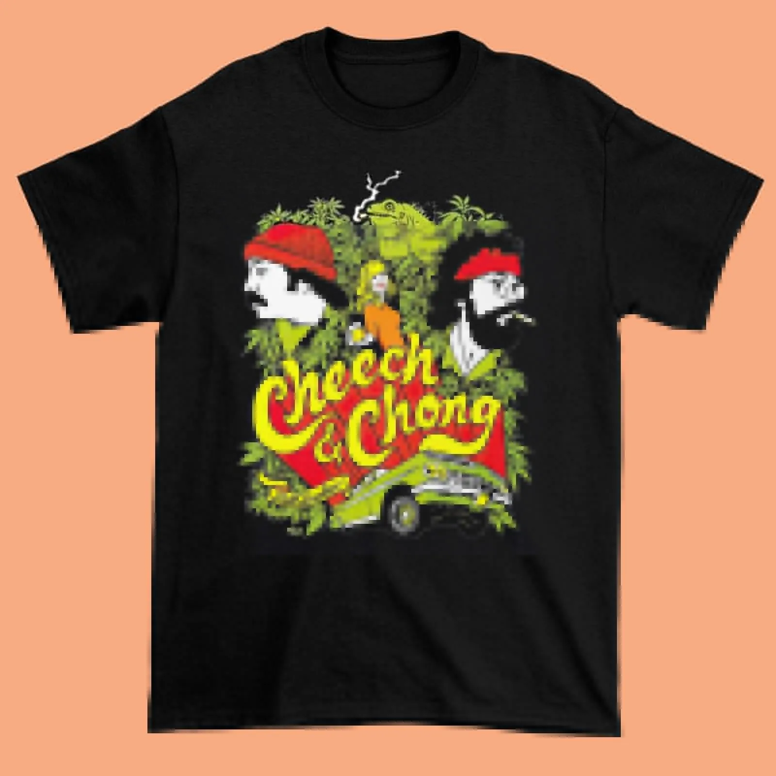 Cheech And Chong Up In Smoke Green Gift Funny Family All size Shirt E626