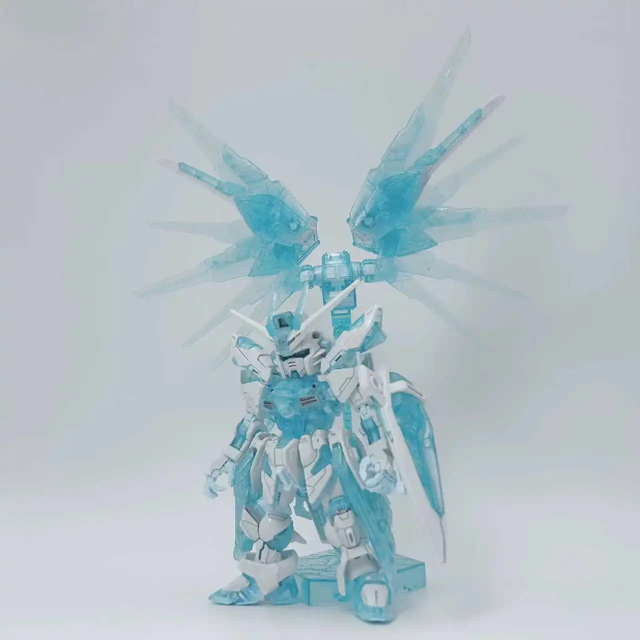 ในสต็อก GAOGAO MGSD Freedom สีฟ้าใสชุดประกอบตัวเลขการกระทําพลาสติกชุดของเล่นของขวัญ
