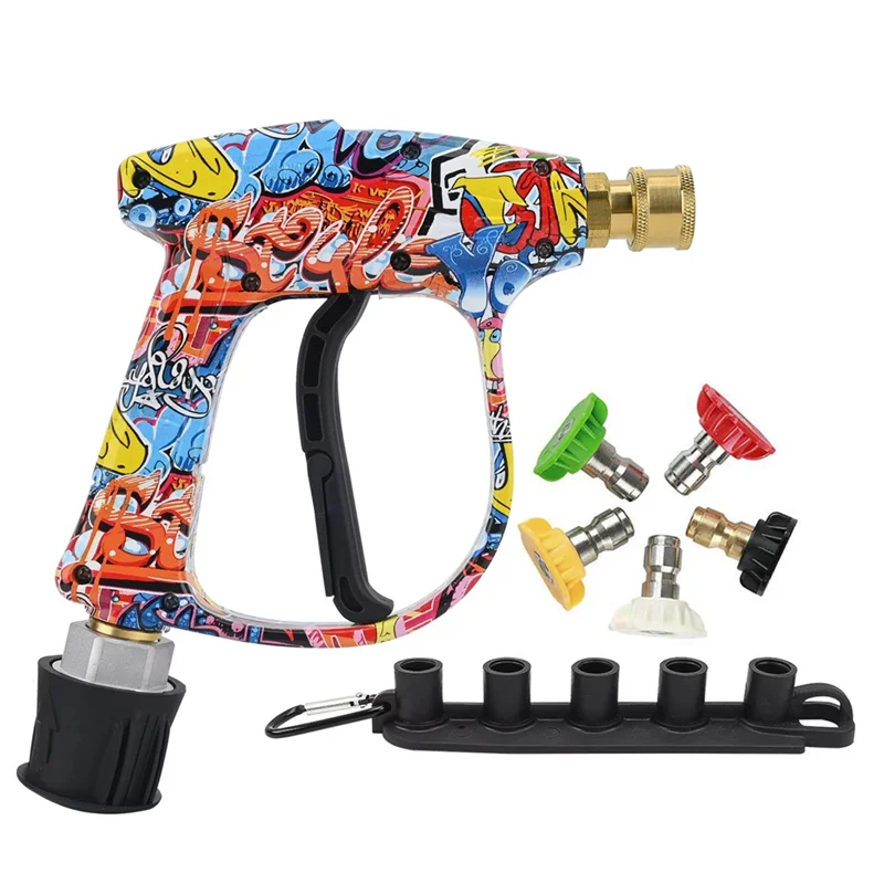 

AT05-Pressure Washer Water Gun For Car Cleaning Hose Connector For Karcher Nilfisk Parkside Quick Connector Nozzles