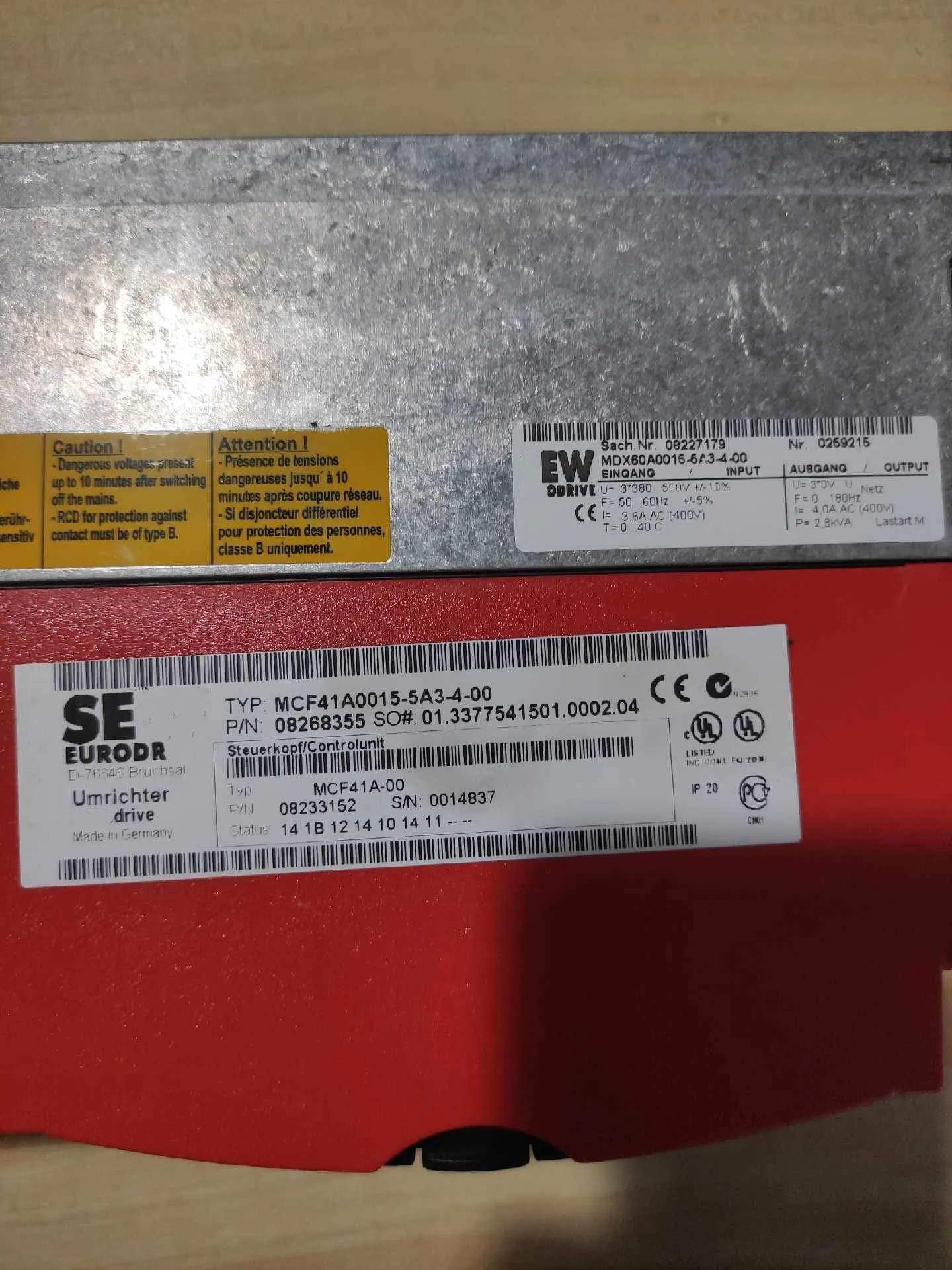 MDX60A0030-5A3-4-00 MCF41A0030-5A3-4-00 Frequency Converter for SEW