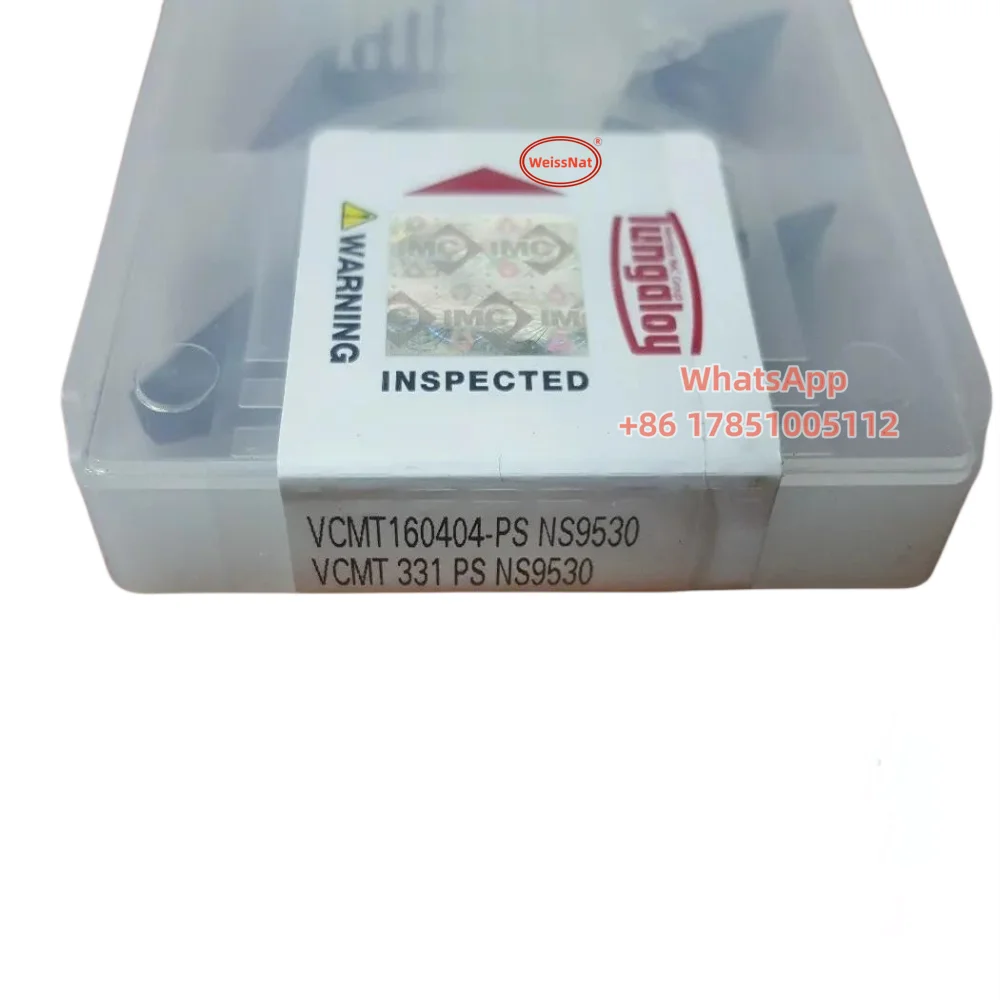 insercoes do carboneto de tungaloy vcmt110302 vcmt110304 vcmt160404 vcmt160408 vcmt080202 vcmt080204 ps ah725 ns9530 01