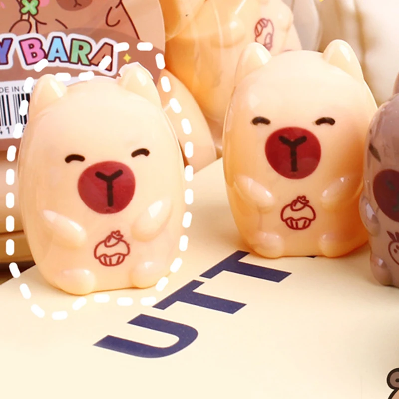 5Pcs Creative Cartoon Capybara Pencil Sharpener Mini Funny Cute Pencil Sharpener Office Supplies Student Stationery Gifts