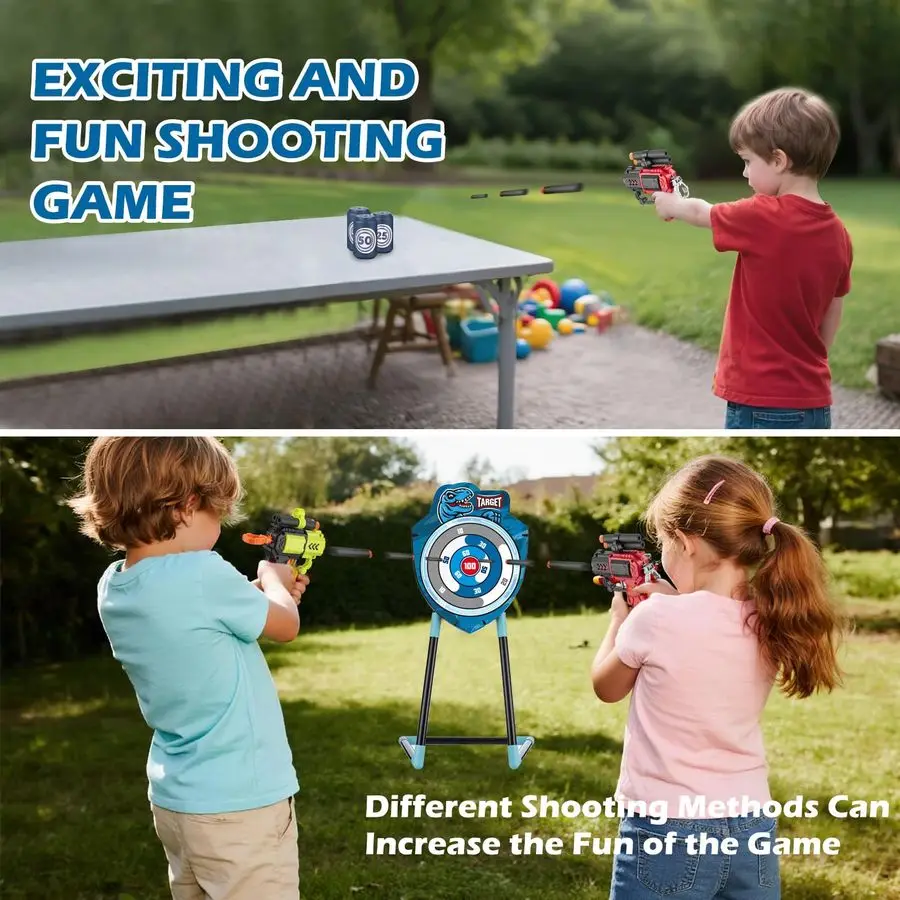 Standing Target Archery Set with Bow amp Arrows for Kids 412 Years Old, Outdoor Sports Toy Gift for Boys amp Girls Blue Green