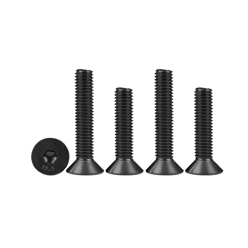 Left handed thread screws DIN7991 M4 M5 M6 M8 M10 M12 Grade 10.9 Alloy steel Hex socket flat head screw