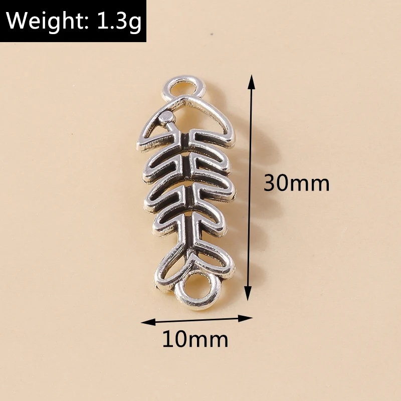 Leslie 20 Stück gemischte Legierung Meeresorganismus Charms Schildkröte Fisch Muschel Seestern Anhänger für Armband Halskette Schmuck Zubehör – Detail 18