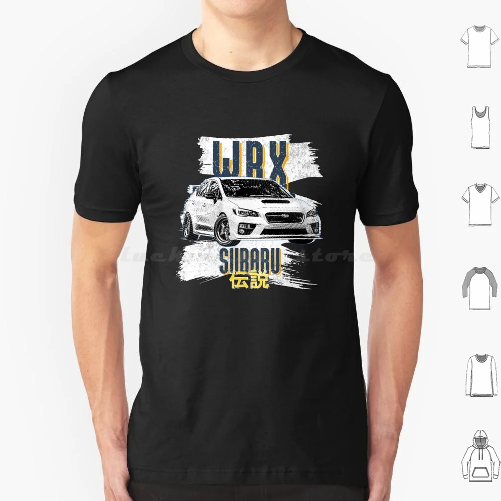 Wrx Sti Impreza Jdm Rally Legend Car T Shirt Big Size 100% Cotton Wrx Sti Generations Machine Japan Legend Auto Car Classic