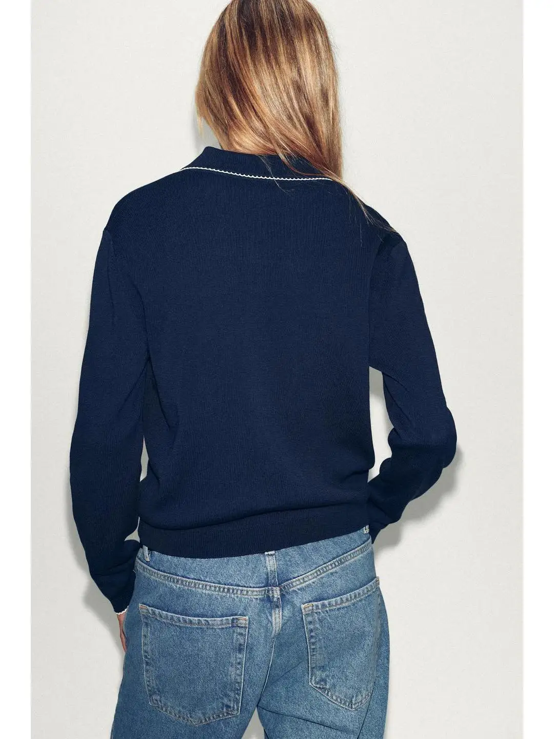 حصيرة أوائل الخريف موجة طبقات طويلة Sve محبوك Jaet صغيرة مستديرة Ne سستة إغلاق معطف المرأة عادية حجم كبير