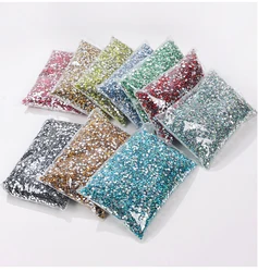 Big Package 2-6mm Resin Non Hot Fix Rhinestones Bulk Wholesale Flat Back Plastic Crystals Nail Diy Glitters Cтразы Stone