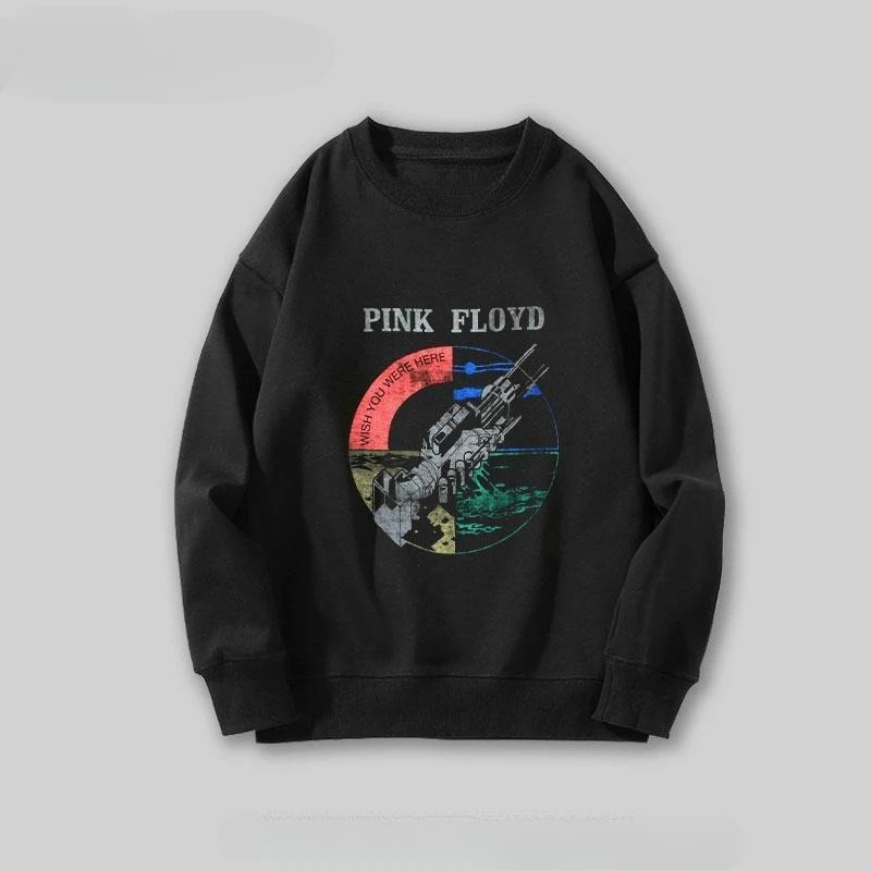 PINK FLOYD High Street Rock Band's Round-neck هوديي للرجال ملابس غير رسمية للخريف والشتاء #3