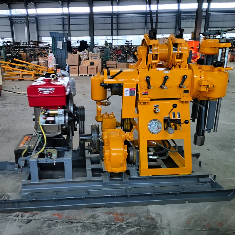 Customized XY Series Rock Core Drill 130m 150m 200m Deep Hole Geological Exploration Water Well Rig with Pump Engine Motor Gear