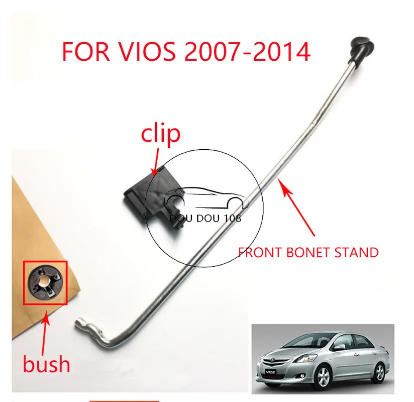 FOR TOYOTA VIOS NCP93 2007 2008 2009 2010 2011 2012 2013 FRONT BONNET STAND /BONNET STAND clip / BONNET STAND bush