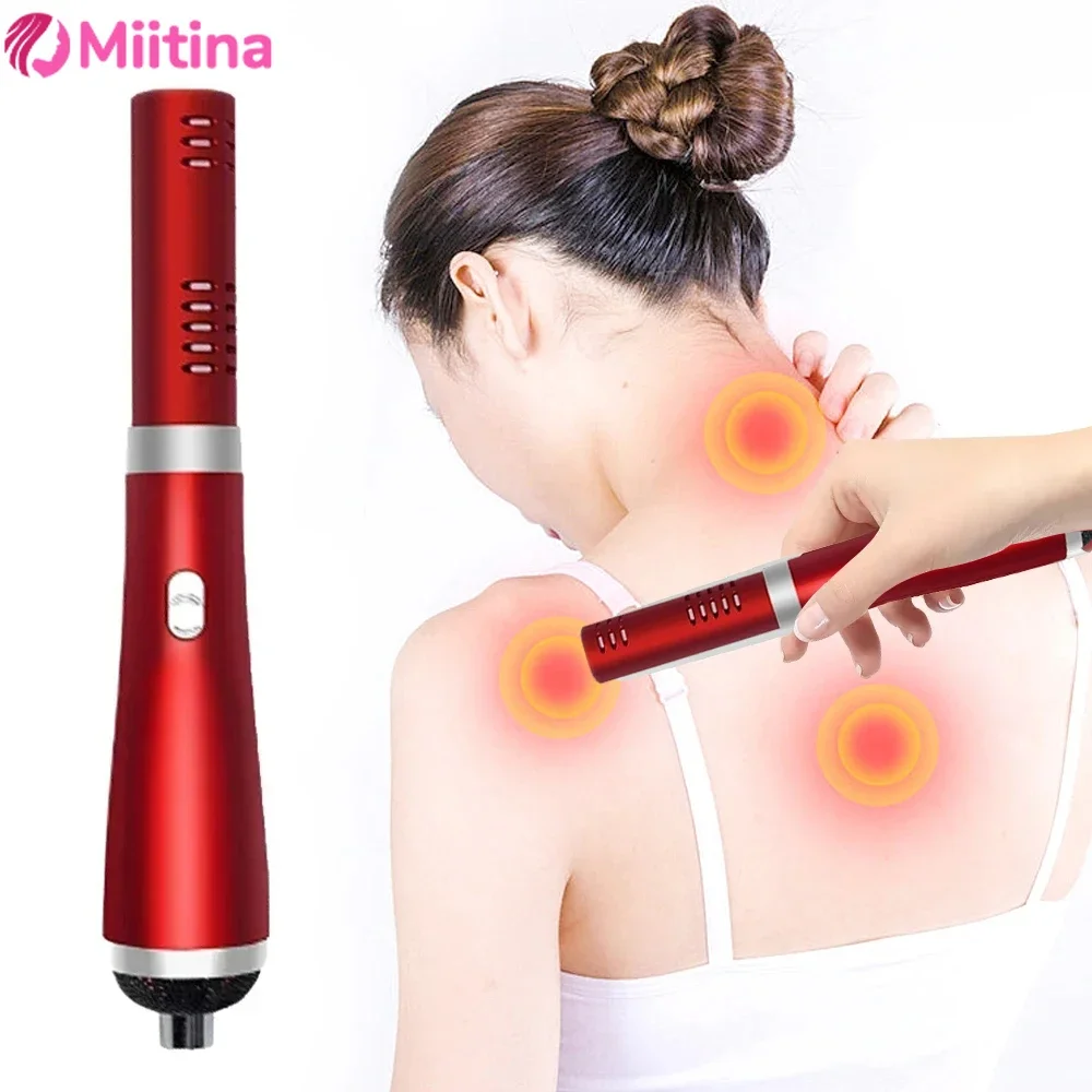 Upgraded Version 6.0 Terahertz Physiotherapy Instrument Energy Light Wave Massage Hand Meridian Hot Wind Air Massage Heal Device