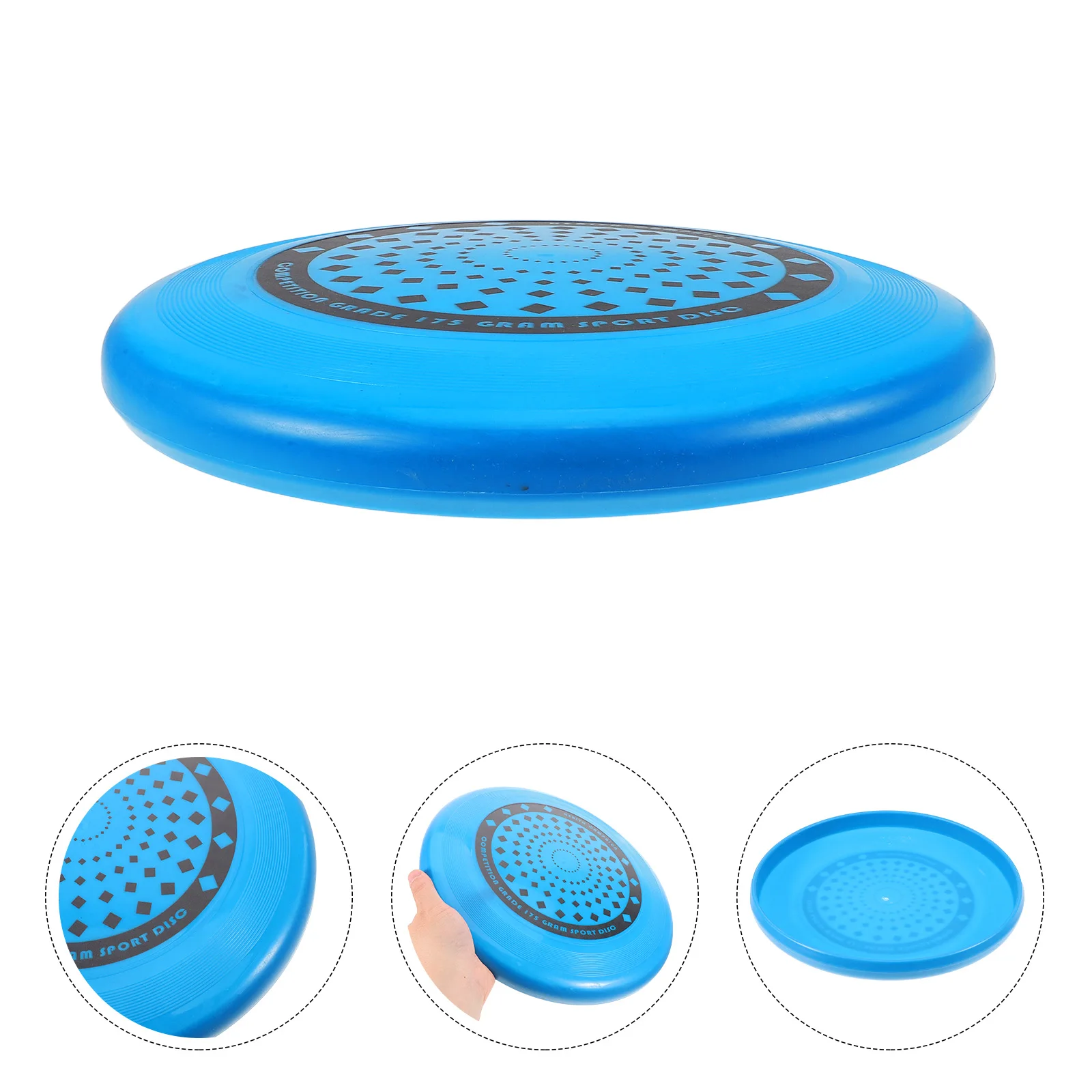 لعبة قرصية احترافية 175 جرام، حلقة طيران ملونة، عشب شاطئ PE متين، تدريب عائلي للرياضات الخارجية