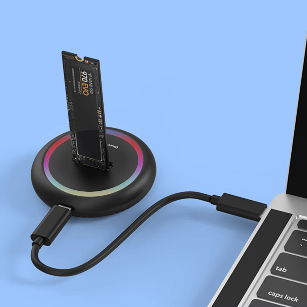 M.2 NVME+NGFF Dual Protocol SSD Box USB 3.1 Gen2 10Gbps Solid State Disk Enclosure M/B/B+M Key External Box SSD Docking Station