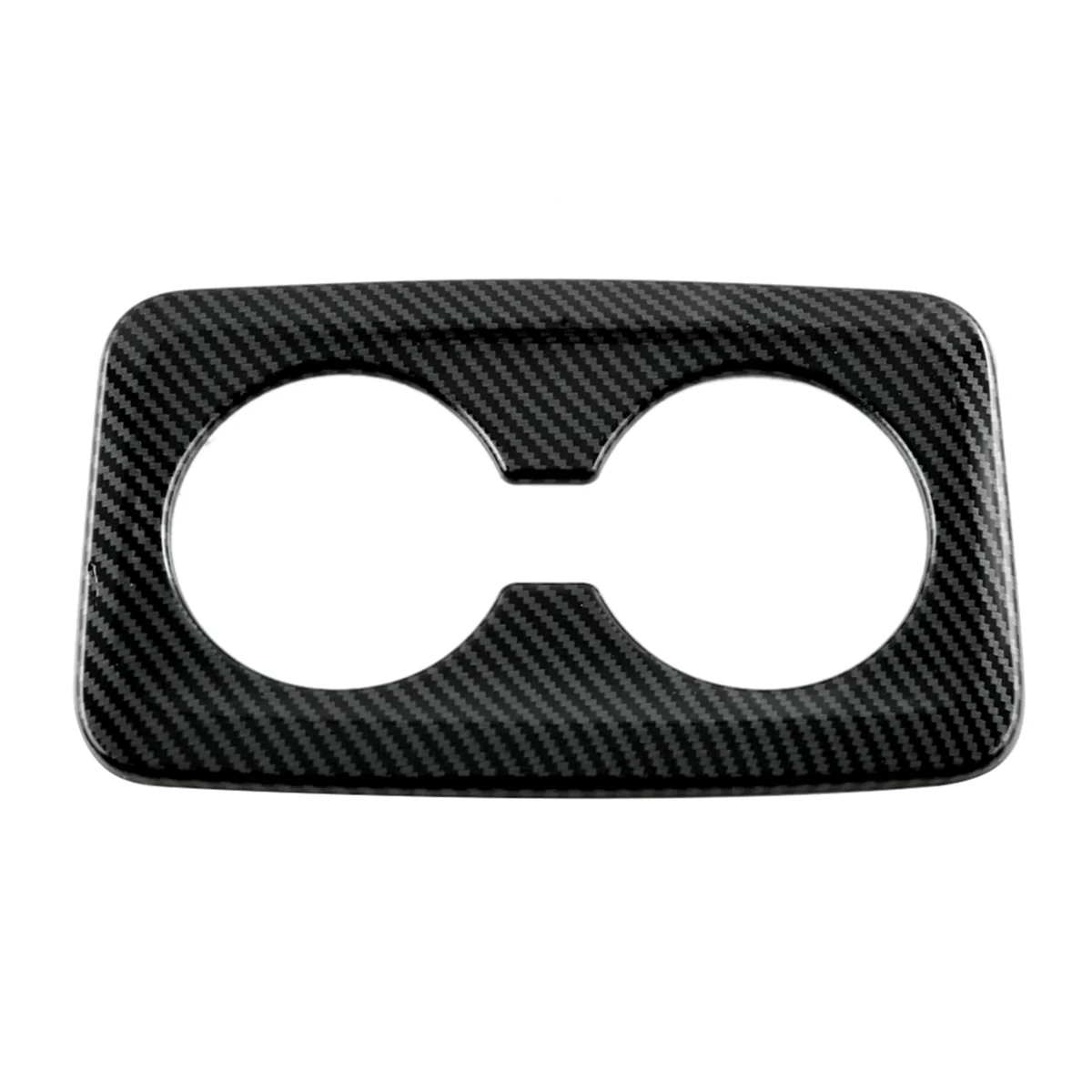 Rear Seat Water Cup Holder Cover Decoration Frame Trim for BMW X1 U11 2023 2024 Interior Accessories - ABS Carbon