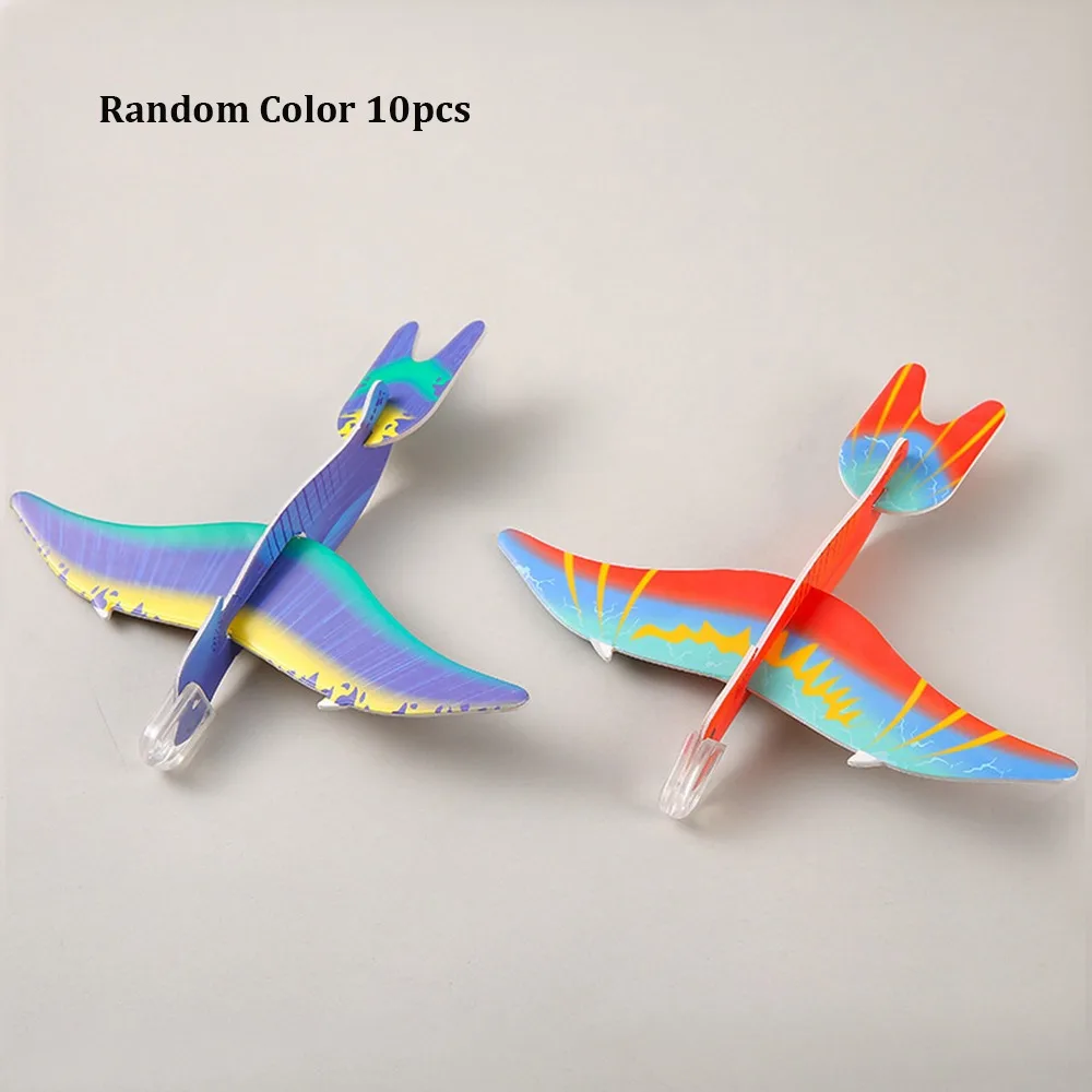 

10pcs Ligthweight Foam Magic Rotary Aircraft Model Multistyles Boy Girl Birthday Gift DIY Assemble Paper Airplane Toy