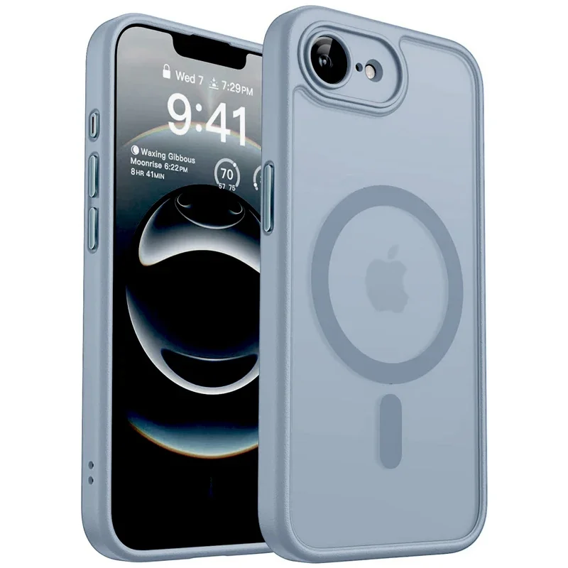 Luxuriöse Matte Hartschale für iPhone 17E 16E 18 17 Air 16 15 14 13 12 11 Pro Max IPhone17E mit Magsafe-Ladefunktion, Durchsichtige Hülle – Detail 11