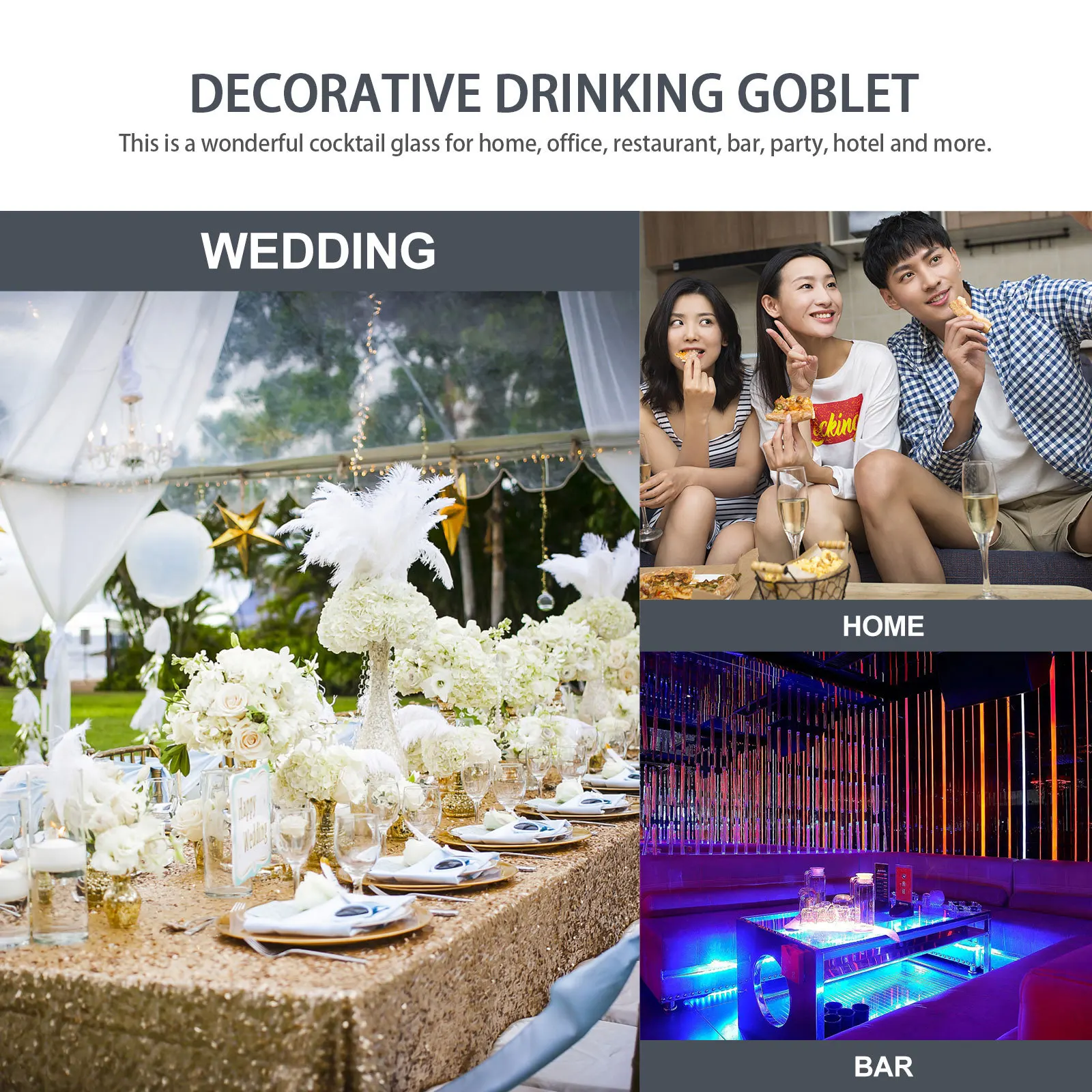 

Premium Glass Rose Flower Goblet Smooth Surface Comfort Grip Wine Glass for Gatherings Celebrations and Special Events