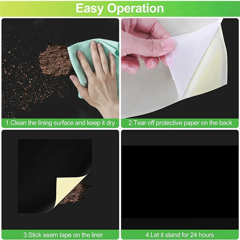 【Vendita in 24 ore】 Kit toppe per riparazione fodera per laghetto Kit toppe per riparazione fodera per laghetto da giardino Riparazione toppe per rivestimento per laghetto fai da te