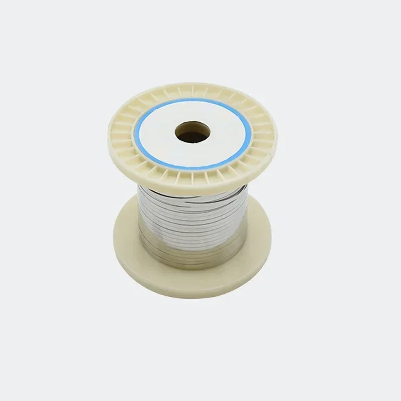 10m 0.1-0.5mm Flat Resistance Wires Cr20ni80 Heating Wire Nichrome Chromium Wire Industry Supplies For Vacuum Packing