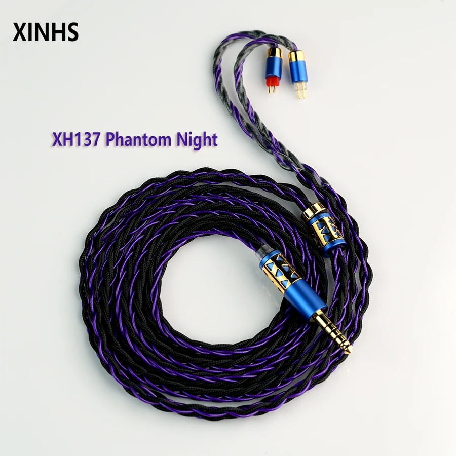 

XINHS XH137 8-core Phantom Night 7NOCC+Silver Plated High Resolution HiFi Earphone Upgrade Cable | Litz Structure