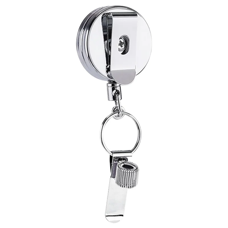 Porte-stylo rétractable 2 pièces, porte-clés à Clip avec Clip de ceinture et porte-clés pour infirmières, enseignants, serveuses durables