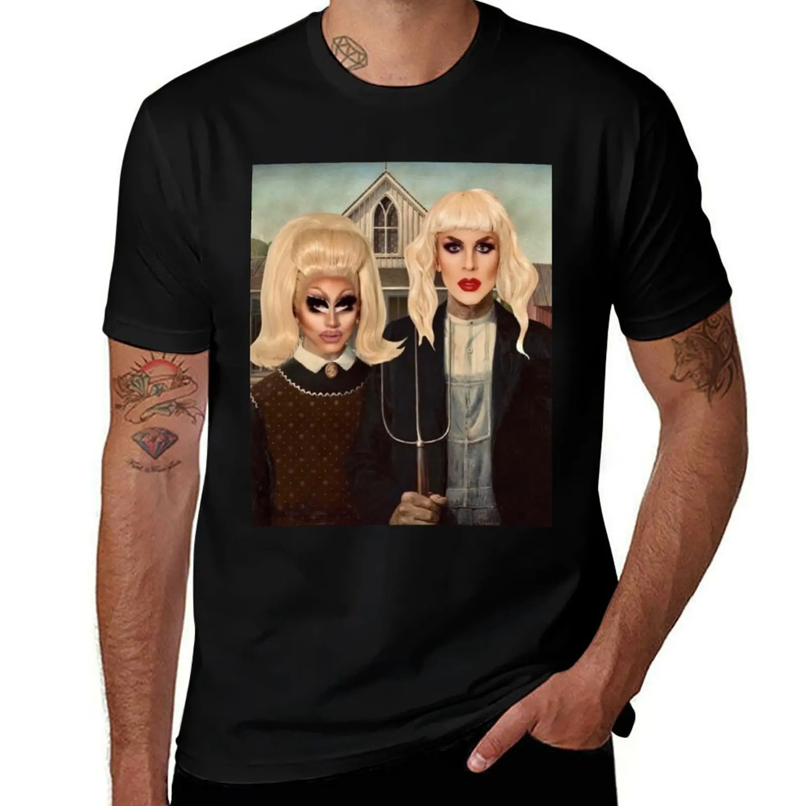 

Trixie and Katya artwork T-Shirt t shirt man cotton essential t shirt cotton t shirts high quality T-shirt
