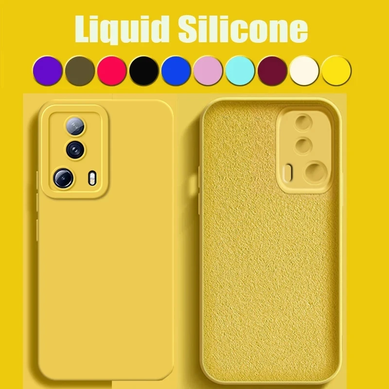 Angel Eyes Liquid Silicone Case for XiaoMi 13T pro Mi13Lite Mi 13 Lite 5G XiaoMi12 12T pro Original Soft Lens Protective Cover