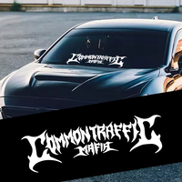 Car Windshield Banner Graphics Rear Window Common Traffic Mafia Racing Stripes Vinyl Decals Truck Body Sticker Decor Accessories