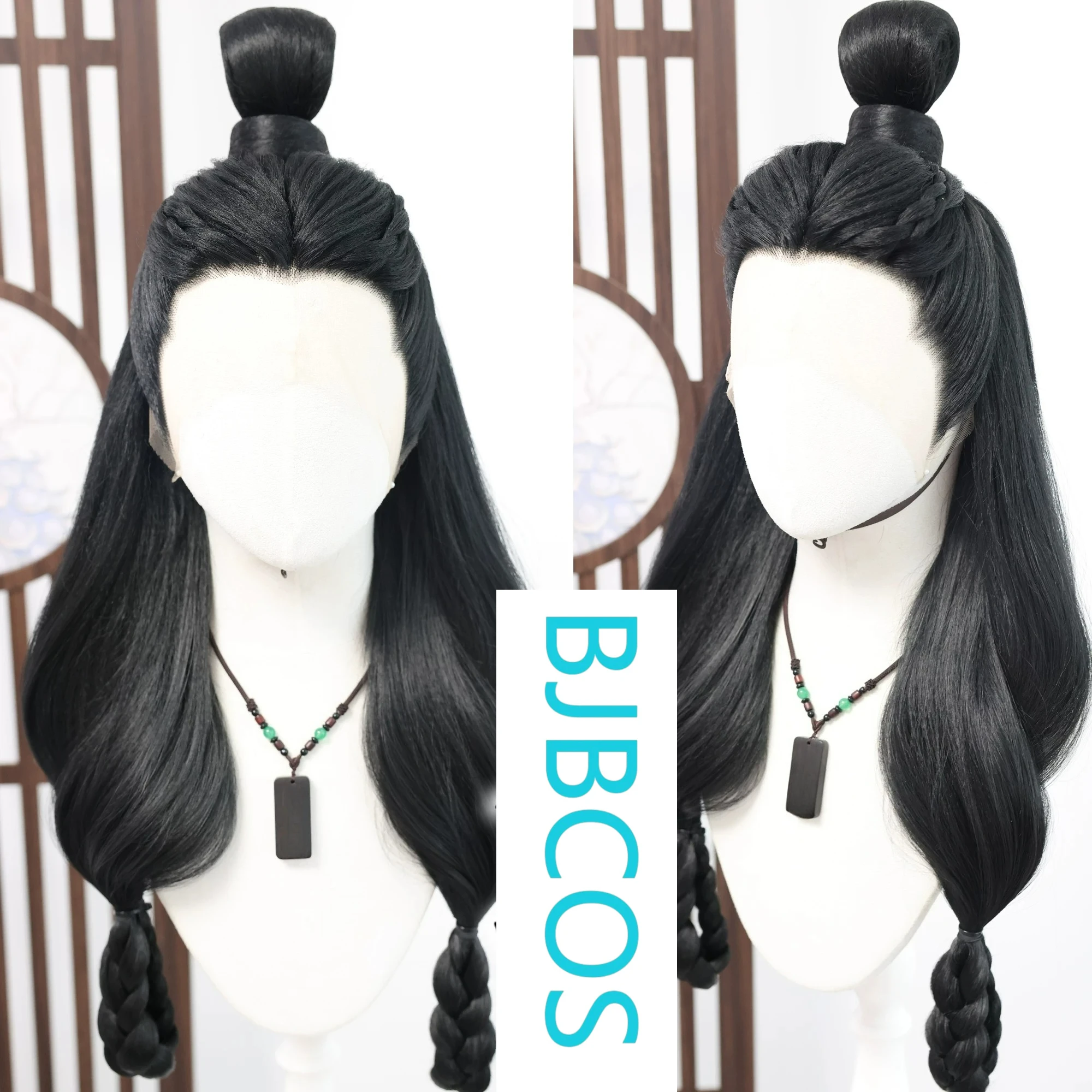 

[Styled Wig]Ashes of the Kingdom‌ Lu Bu Lace Front Wig Ancient Style COS Shaped Wig Set