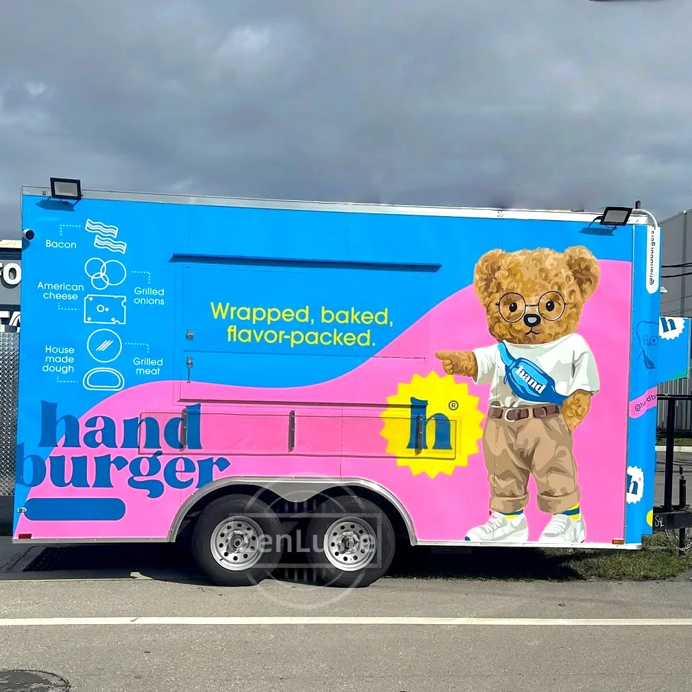 

Mobile Hot Dog Food Trucks With Full Kitchen for Sale Multifunctional Mobile Coffee Fast Food Trailer