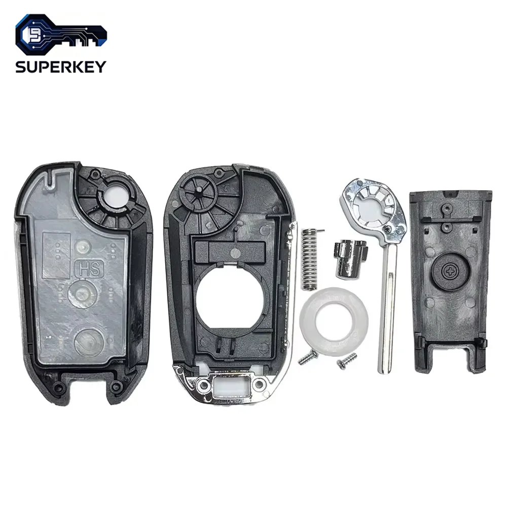 Car Key For Peugeot 208 2008 301 308 508 5008 RCZ For Citroen C-Elysee C4-Cactus Headlight Middle Remote Key Shell Case