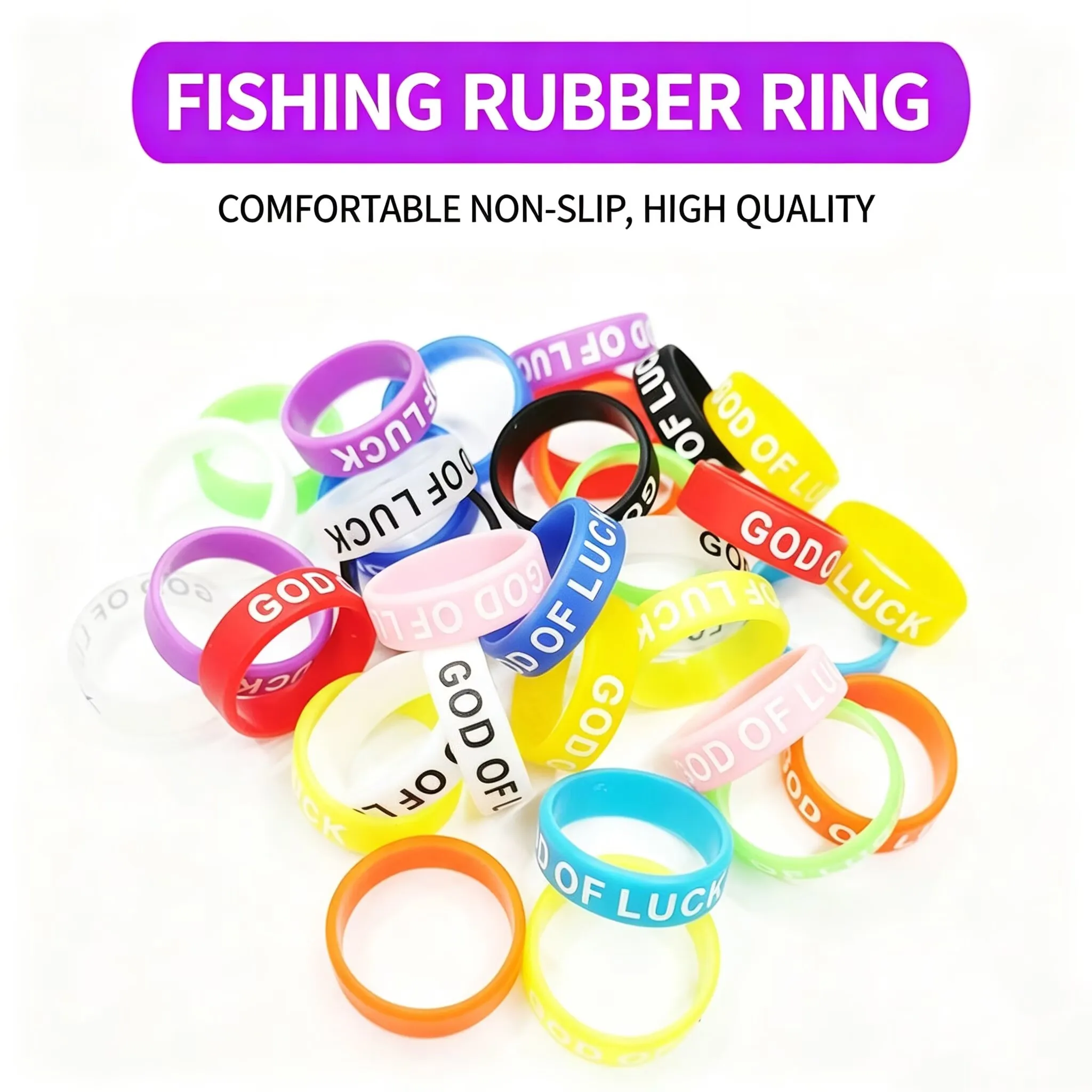 13mm/20mm 20 Stück Schutz-Silikonringe Farbige Dekorative Ringe für Angelruten Schleudern Rutschfester O-Ring Griffband Schweißband – Detail 4
